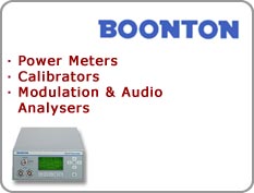 Boonton - Power Meters, Calibrators, Modulation & Audio Analysers