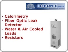 Altronic - Calorimetry, Fiber Optic Leak Detector, Water & Air Cooled Loads, Resistors