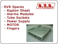 RVR Spares - Kapton Sheet, Alarms Modules, Tube Sockets, Power Supply,  MOTOR, Fingers